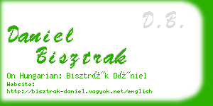 daniel bisztrak business card